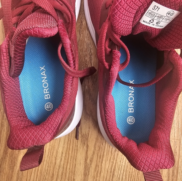 Bronax Sneakers Burgundy Size 40 / US 10 – Excellent Condition - Picture 8 of 8